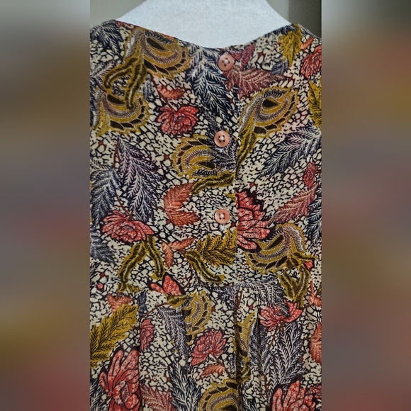 VERB By Pallavi Singhee Follow Multi Color Viscose Georgette PrintedTunic.Size M - Picture 9 of 16